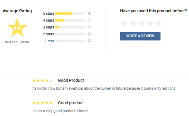 Reviews of Gas Cookers