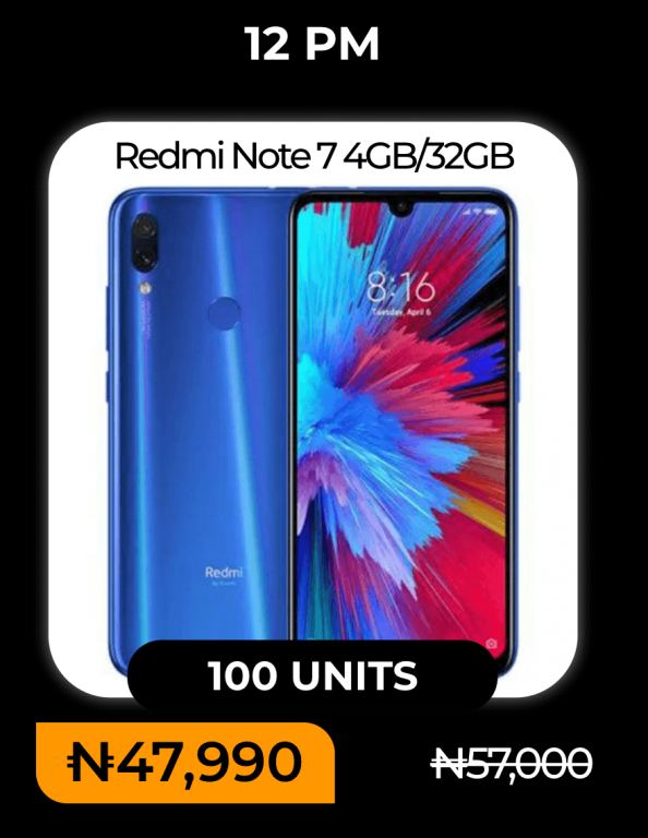 Redmi Note 7 mobile week sale
