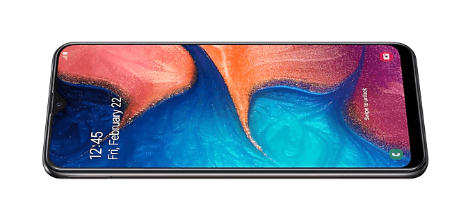 galaxy a20 display